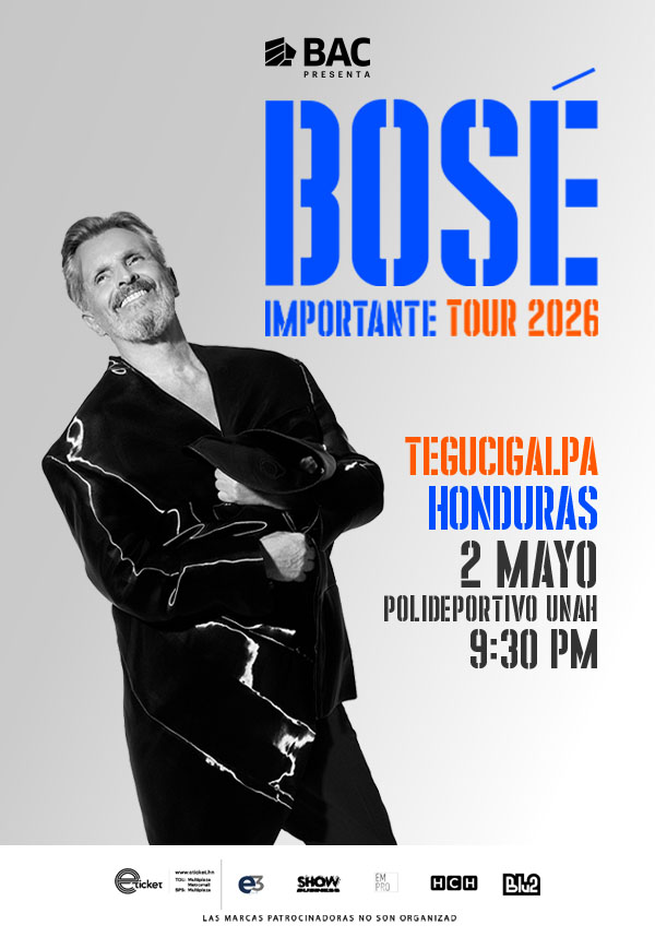 MIGUEL BOSÉ en PALACIO UNIVERSITARIO DE LOS DEPORTES UNAH - TEGUCIGALPA