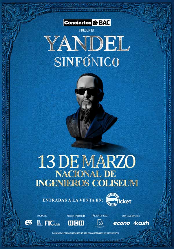 YANDEL SINFĂNICO 2026 en NACIONAL DE INGENIEROS COLISEUM - TEGUCIGALPA